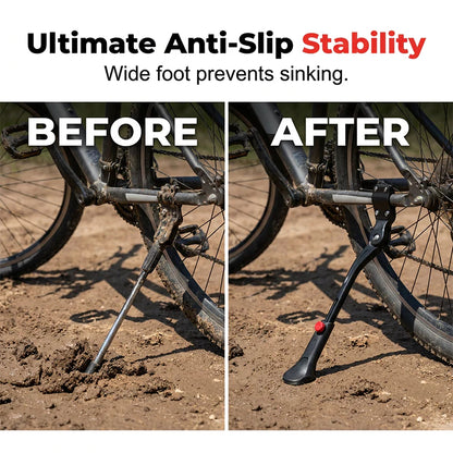 🚴‍♂️💖 Univerzální nastavitelný hliníkový stojan na kola – Stabilní opora pro jakékoli kolo 🛡️🚲