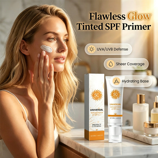 Barevný podklad pod make-up s ochranným faktorem SPF 50+