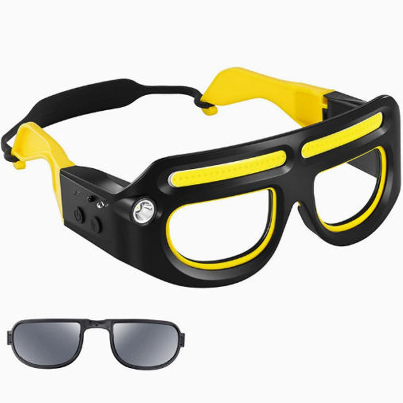 🕶️ LED čelovka na brýle 2026 s hands-free senzorem – jasné osvětlení bez volných rukou