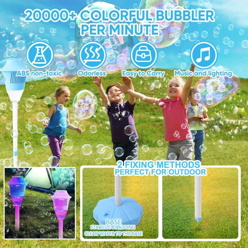 🎉✨ Světelný bublinový stroj s hudbou – kouzelná zábava pro děti