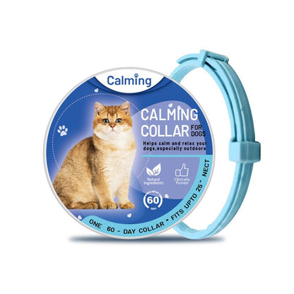 🐶🐱Voděodolný nastavitelný obojek Pacify pro uklidnění zvířat, zmírnění úzkosti a snížení stresu u psů a koček