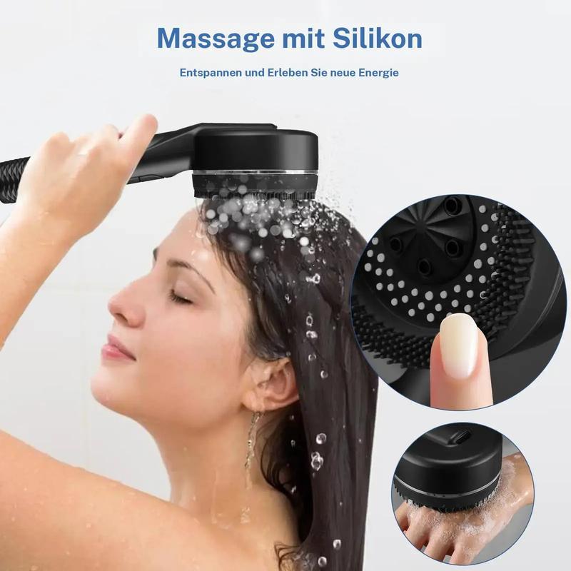 💦✨ 4-režimová sprchová hlavice s masáží a samočištěním – silný tlak