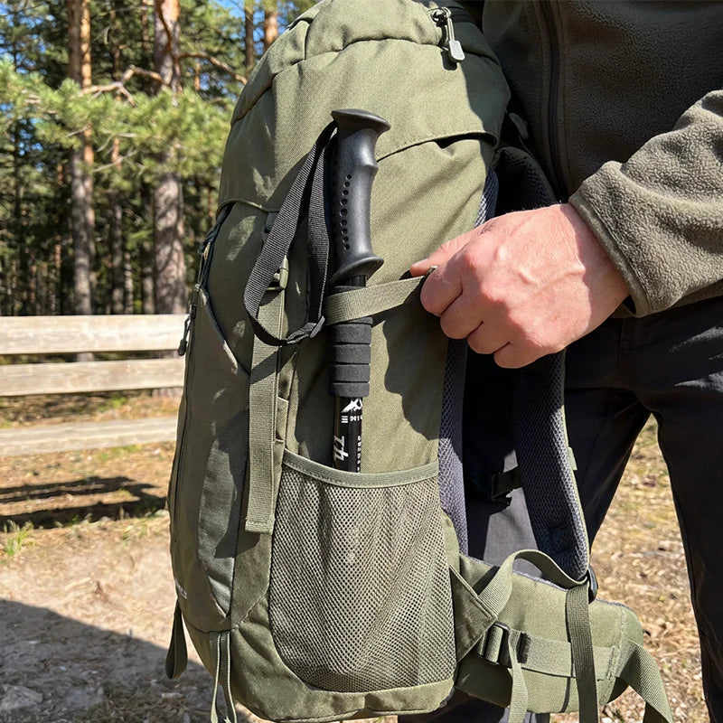 ⛰️Nastavitelná turistická hůl z hliníkové slitiny – odolná, tlumící nárazy, lehká 🌲