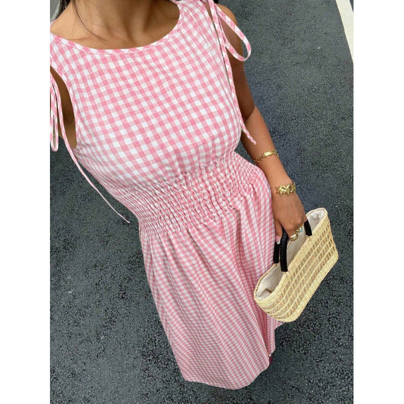 👗 Retro maxišaty s kostkovaným vzorem – letní elegance a pohodlí! ✨