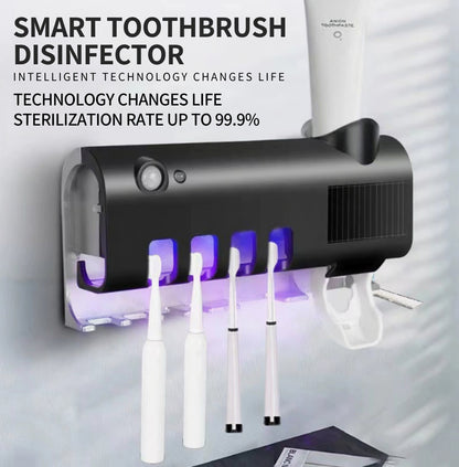 🦷 UV sterilizační držák na zubní kartáčky – hygiena a pořádek v koupelně! ✨