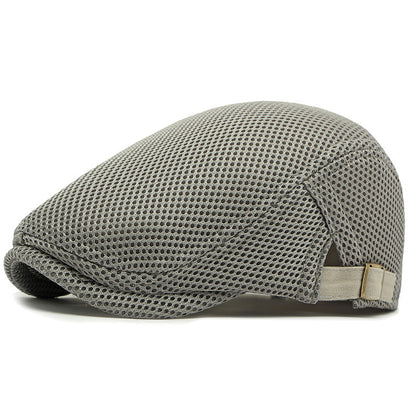 🧢✨ Prodyšná plochá čepice s nastavitelným páskem – chladno a styl v létě