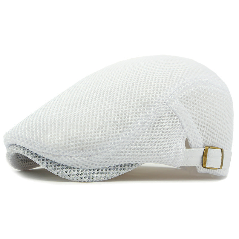🧢✨ Prodyšná plochá čepice s nastavitelným páskem – chladno a styl v létě