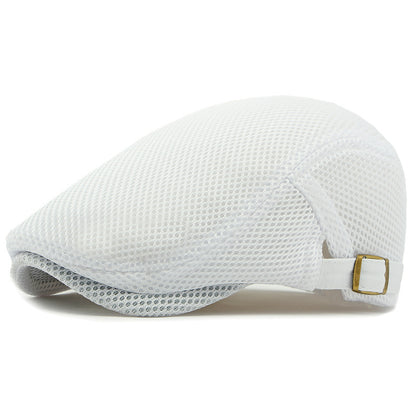 🧢✨ Prodyšná plochá čepice s nastavitelným páskem – chladno a styl v létě