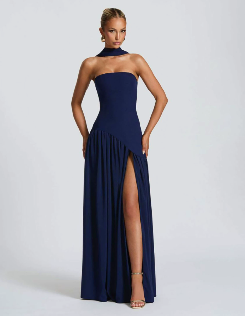 👗 Elegantní dlouhé šaty s rozparkem – dokonalý look pro zvláštní příležitosti! ✨