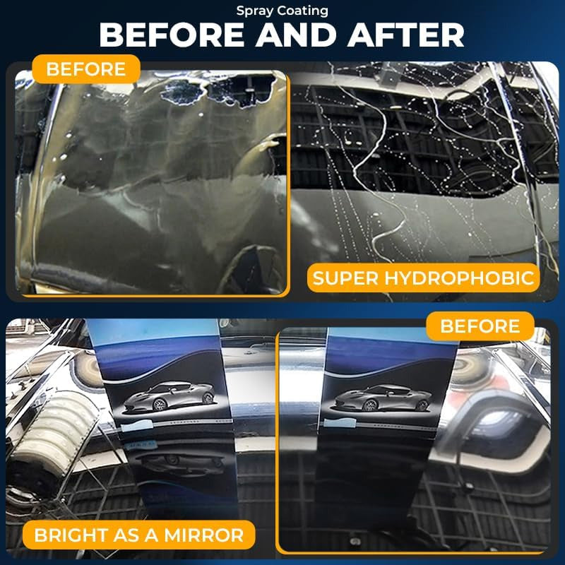 🌟 Nano-hydrofobní sprej na auto – odpuzuje vodu a nečistoty! 🚗