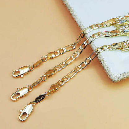 ⌚ Náramek Figaro s řetízkem a náboženskými ikonami – nadčasová elegance a odolnost! 🌟