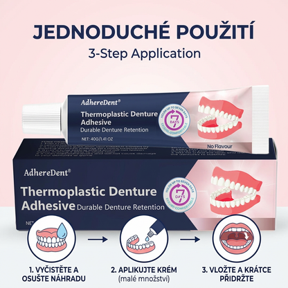 【🔥Kup 1 otrzymaj 1 gratis🔥】Termoplastyczny klej do protez AdhereDent® ⏳ Trwałe utrzymanie protezy