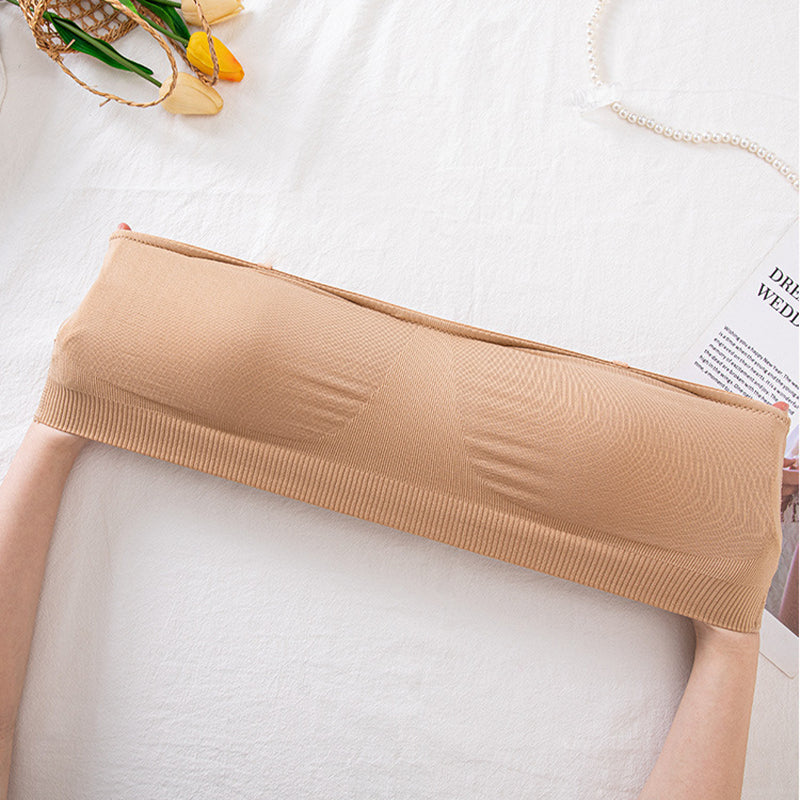 🌸 Bezdrátová bandeau podprsenka s odnímatelnými ramínky – maximální pohodlí! 🦋