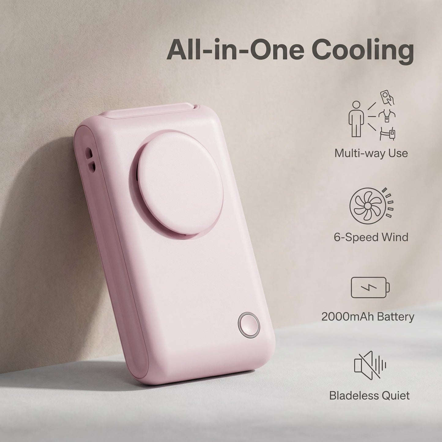 🌬️ Přenosný ventilátor na krk – chlad a pohodlí bez rukou! ✨