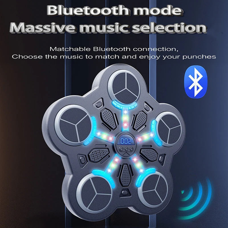 🥊 Bluetooth hudební boxerská podložka – zábavné cvičení + rytmické světlo + 3 rychlosti! 🎶