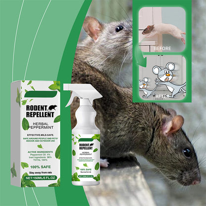 🔥1+1 zdarma (2 kusy)🐭Repelentní sprej proti hlodavcům s přírodním olejem z máty peprné