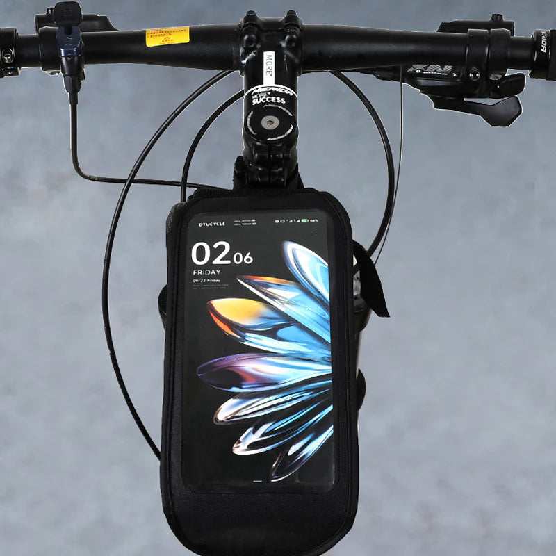 Voděodolná cyklistická taška – velká kapacita, průhledné okénko z TPU a ideální pro mobilní telefon