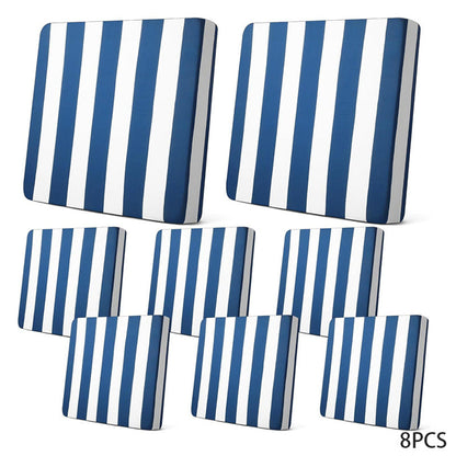 😍 Strečové Potahy na Polštáře na Zahradu – elegantní geometrický vzor & perfektní fit! 🌿