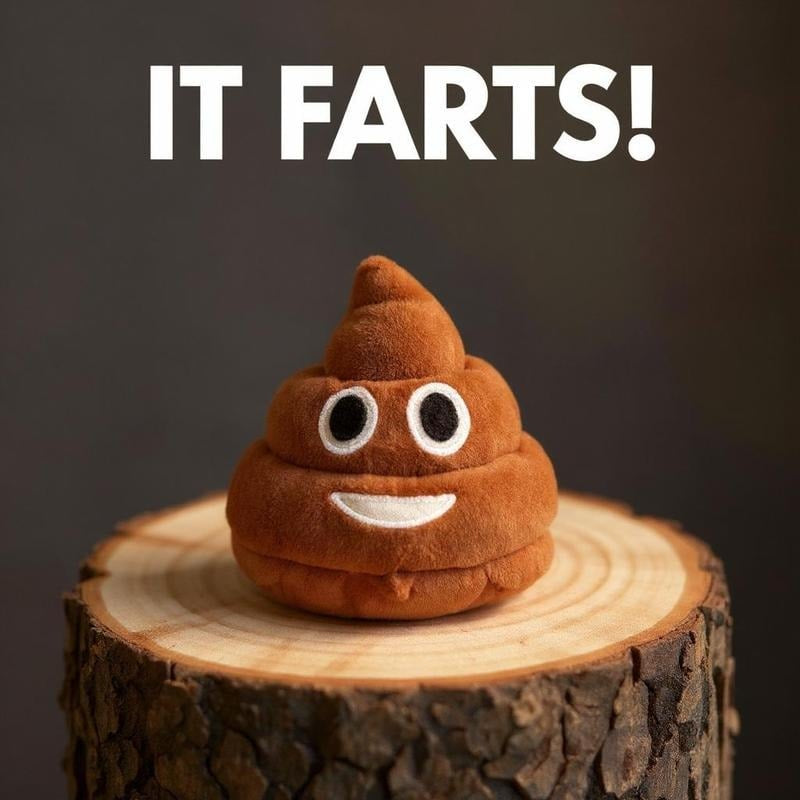 💩 Plyšová hračka hovínko, které prdí – nejvtipnější dárek roku! 😂