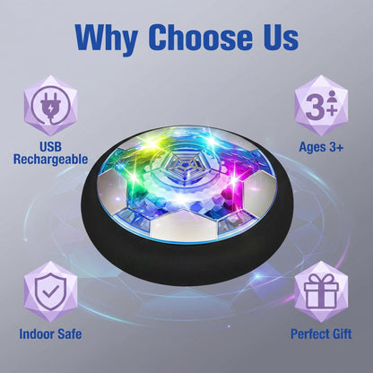 😍 Hover Fotbalový Míč s LED Světly – plovoucí & bezpečný pro děti! ⚽