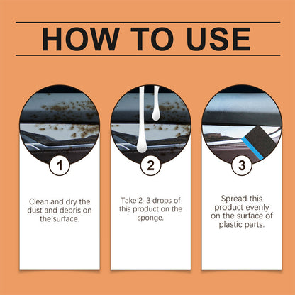 🚗✨ Sada na obnovu plastových dílů v autě – černý lesk a dlouhodobá ochrana!