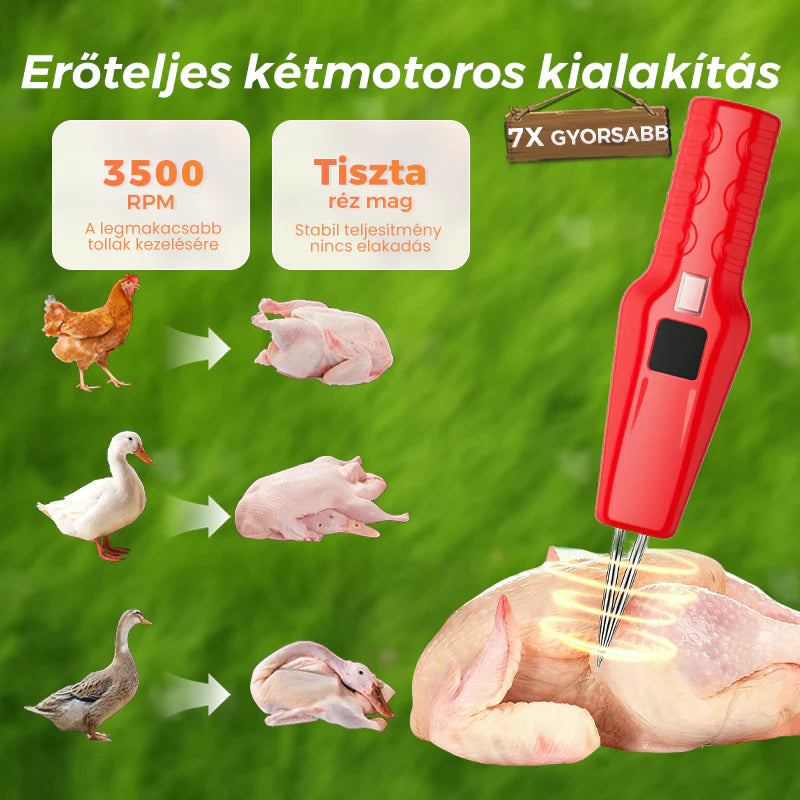 🔥🐓Elektrický stroj na oškubávání drůbeže – Snadné oškubávání, úspora času i energie!🦆