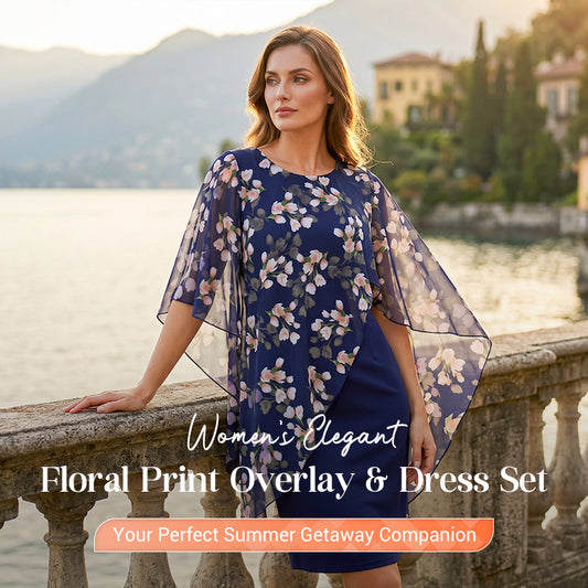 👗 NYNÍ SLEVA 50 %!🌸 Elegantní květinová dvoudílná sada – halenka a šaty – šik boho letní outfit ✨
