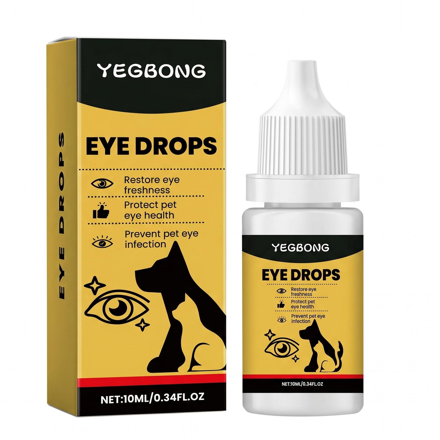 YEGBONG – kapky pro péči o slzné skvrny a výtok u domácích mazlíčků