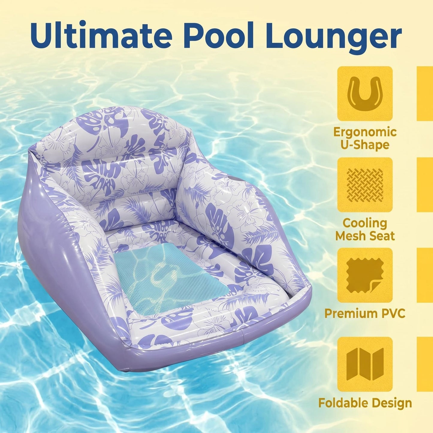 🏊💺Nafukovací matrace ve tvaru U – relaxujte stylově, ideální pro dospělé i děti, snadno se skladuje ⚡