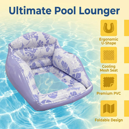 🏊💺Nafukovací matrace ve tvaru U – relaxujte stylově, ideální pro dospělé i děti, snadno se skladuje ⚡