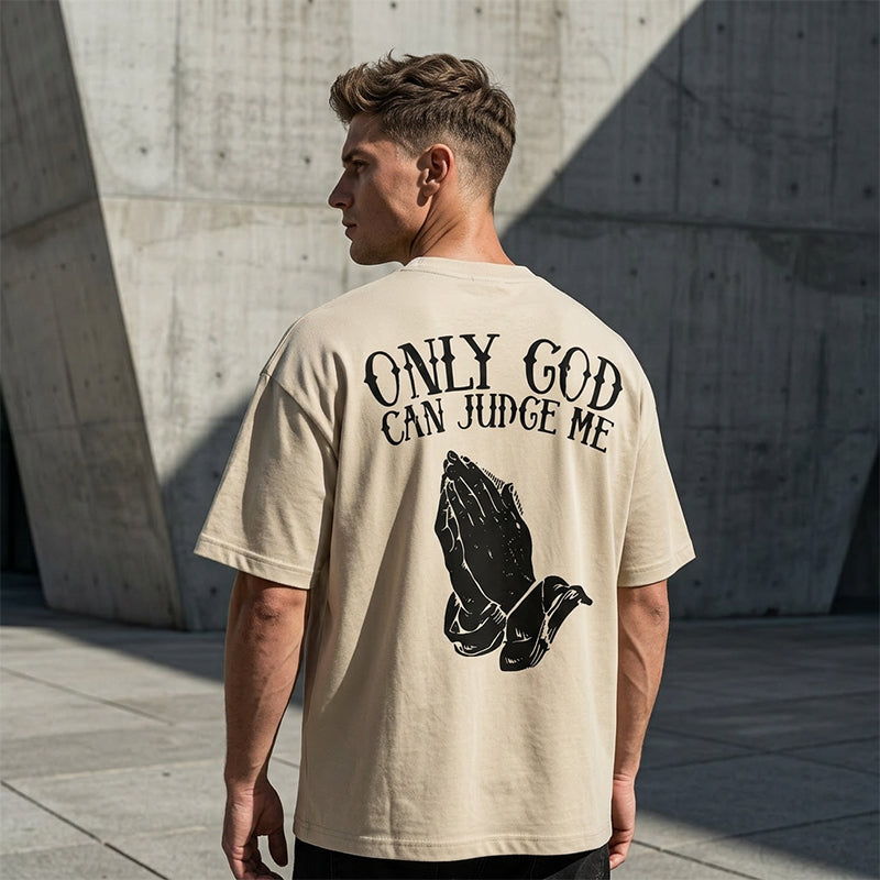 👕 Pánské tričko s motivem Modlících se rukou – výrazný a stylový design 🖤