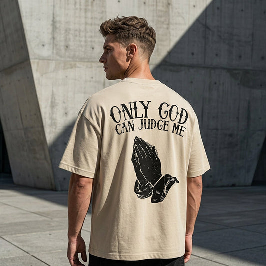 👕 Pánské tričko s motivem Modlících se rukou – výrazný a stylový design 🖤