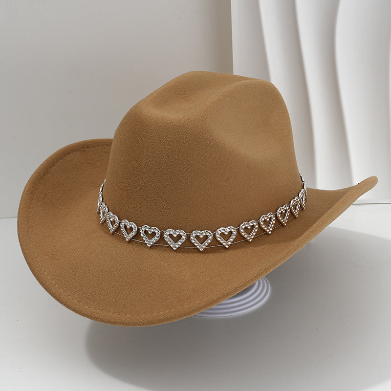 🤠 Kovbojský klobouk se srdíčky – western chic styl!
