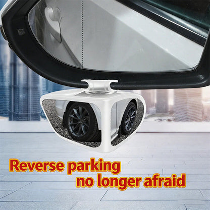 🚗 Dvojité boční zrcátko s 360° nastavením – bezpečné parkování a přejíždění 🛡️