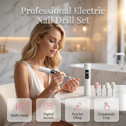 💖 Elektrická vrtačka na nehty – salonní péče v pohodlí domova!