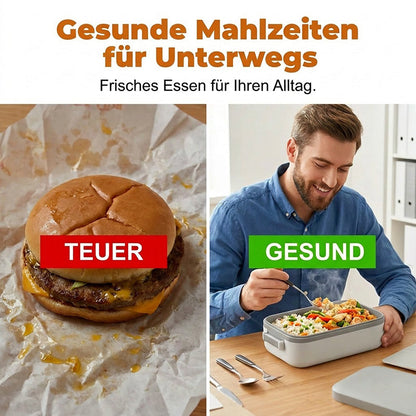 🍲 Samohřející krabička na oběd – teplé jídlo na cesty!