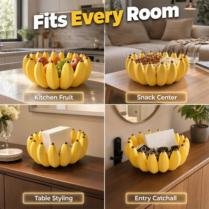 🍌✨Kreativní mísa na ovoce ve tvaru banánu do tvé kuchyně