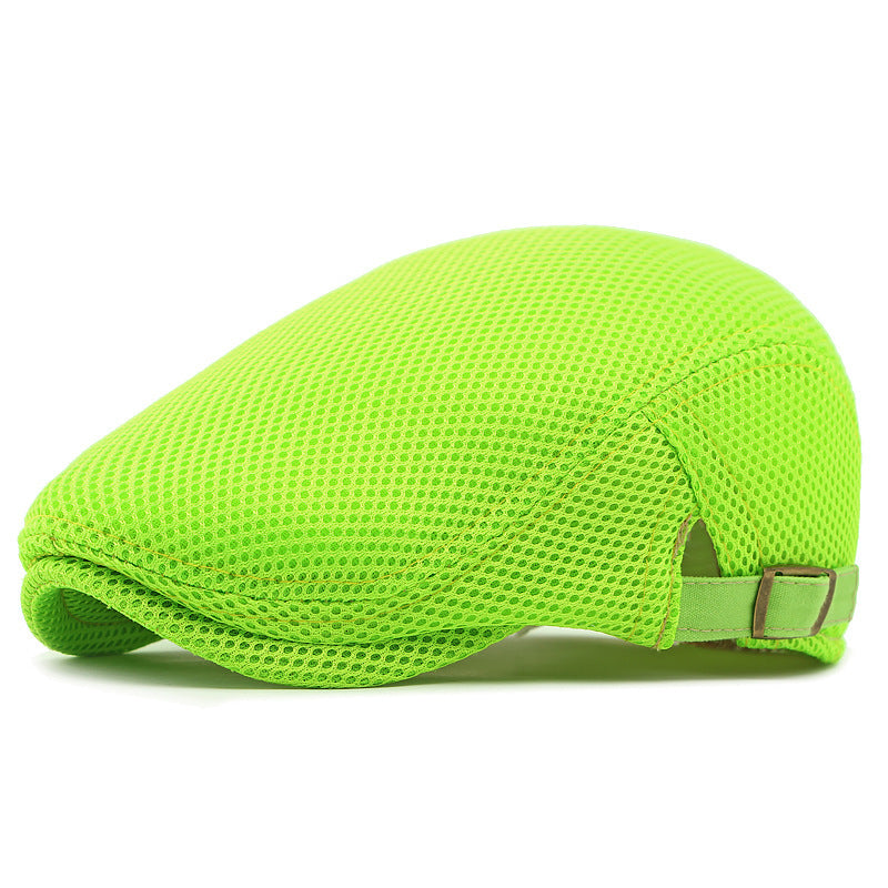 🧢✨ Prodyšná plochá čepice s nastavitelným páskem – chladno a styl v létě