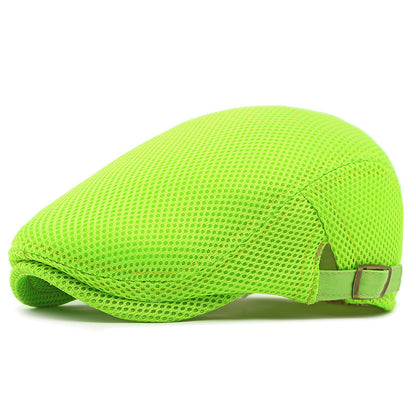 🧢✨ Prodyšná plochá čepice s nastavitelným páskem – chladno a styl v létě