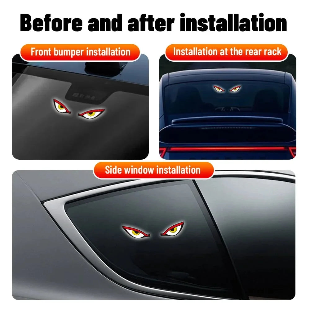 🔥Poslední den – sleva 49 % – 🚗Solární LED lampa do auta Demon Eye