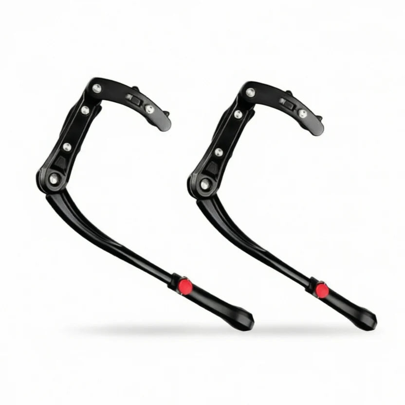 🚴‍♂️💖 Univerzální nastavitelný hliníkový stojan na kola – Stabilní opora pro jakékoli kolo 🛡️🚲