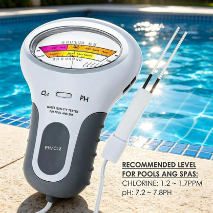 🔬💧 Měřič pH a chlóru Cl₂ – 50 % SLEVA! Přesné měření pH a chlóru v bazénu – snadné, rychlé a spolehlivé. 🔥🏊