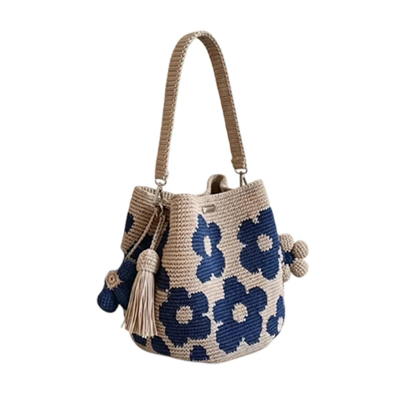 🌼 Háčkovaná bucket taška – boho styl pro léto!