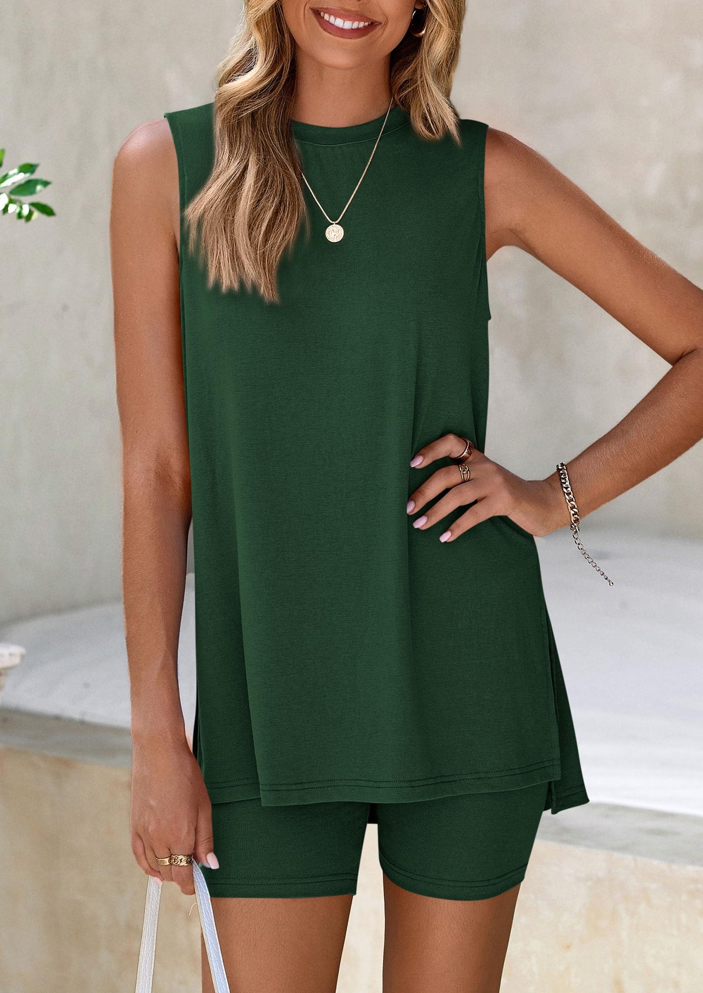 👗 Dámský 2-dílný letní set – Pohodlný a stylový look na dovolenou! ✨
