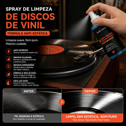 🎵 Antistatický sprej na vinylové platne – čistý zvuk bez prachu! ✨