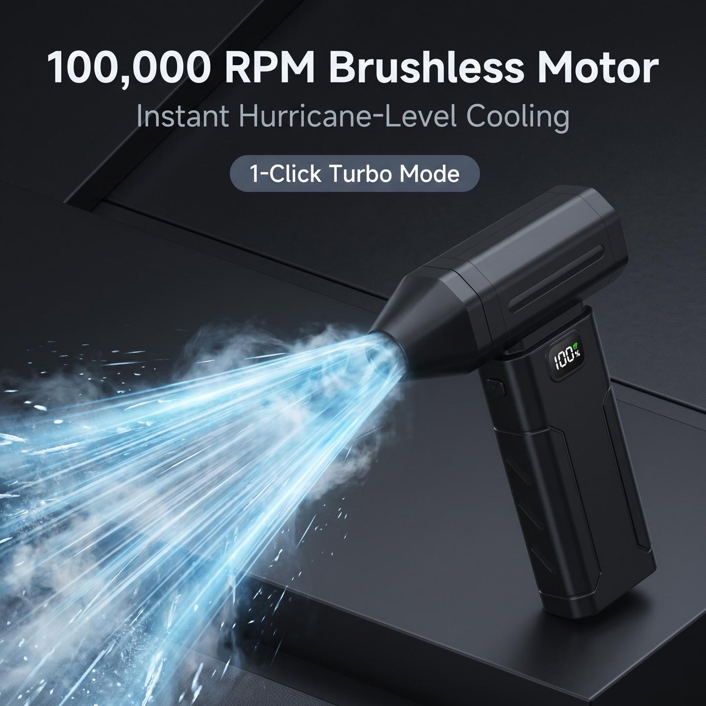 🌬️ Výkonný přenosný ventilátor s Turbo režimem – chlad a svěžest kdekoliv! ✨
