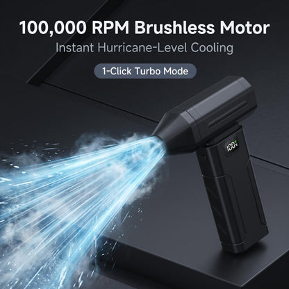 🌬️ Výkonný přenosný ventilátor s Turbo režimem – chlad a svěžest kdekoliv! ✨