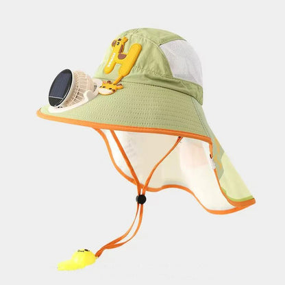 🌞Sluneční čepice s vestavěným ventilátorem