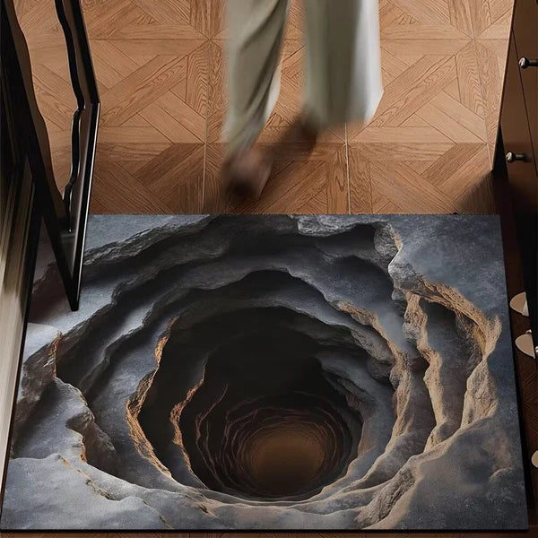 3D stereoskopická podlahová rohož z křišťálového sametu