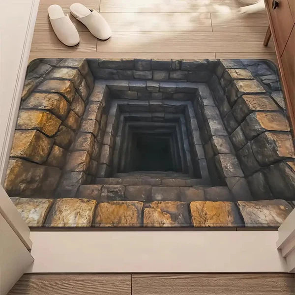 3D stereoskopická podlahová rohož z křišťálového sametu